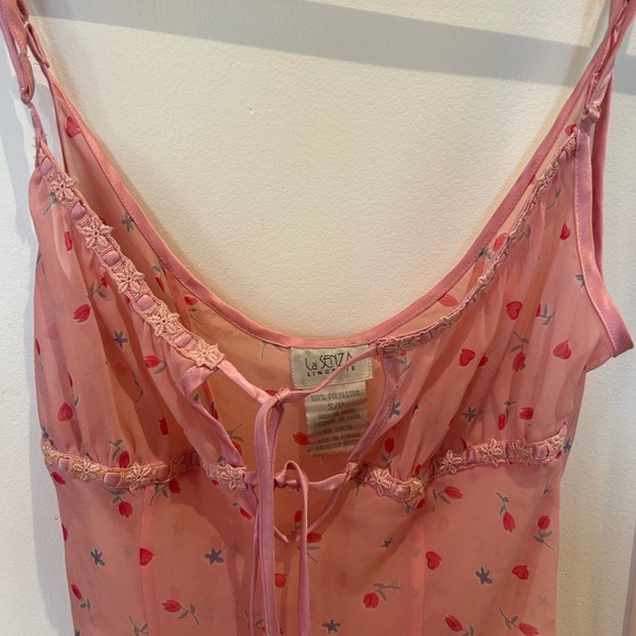 Y2K pink lingerie style dress - Picture 3 of 3